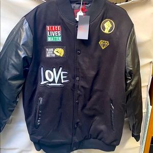 Letterman jacket custom patched